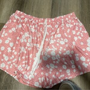 SHEIN Pink Floral Soft Shorts